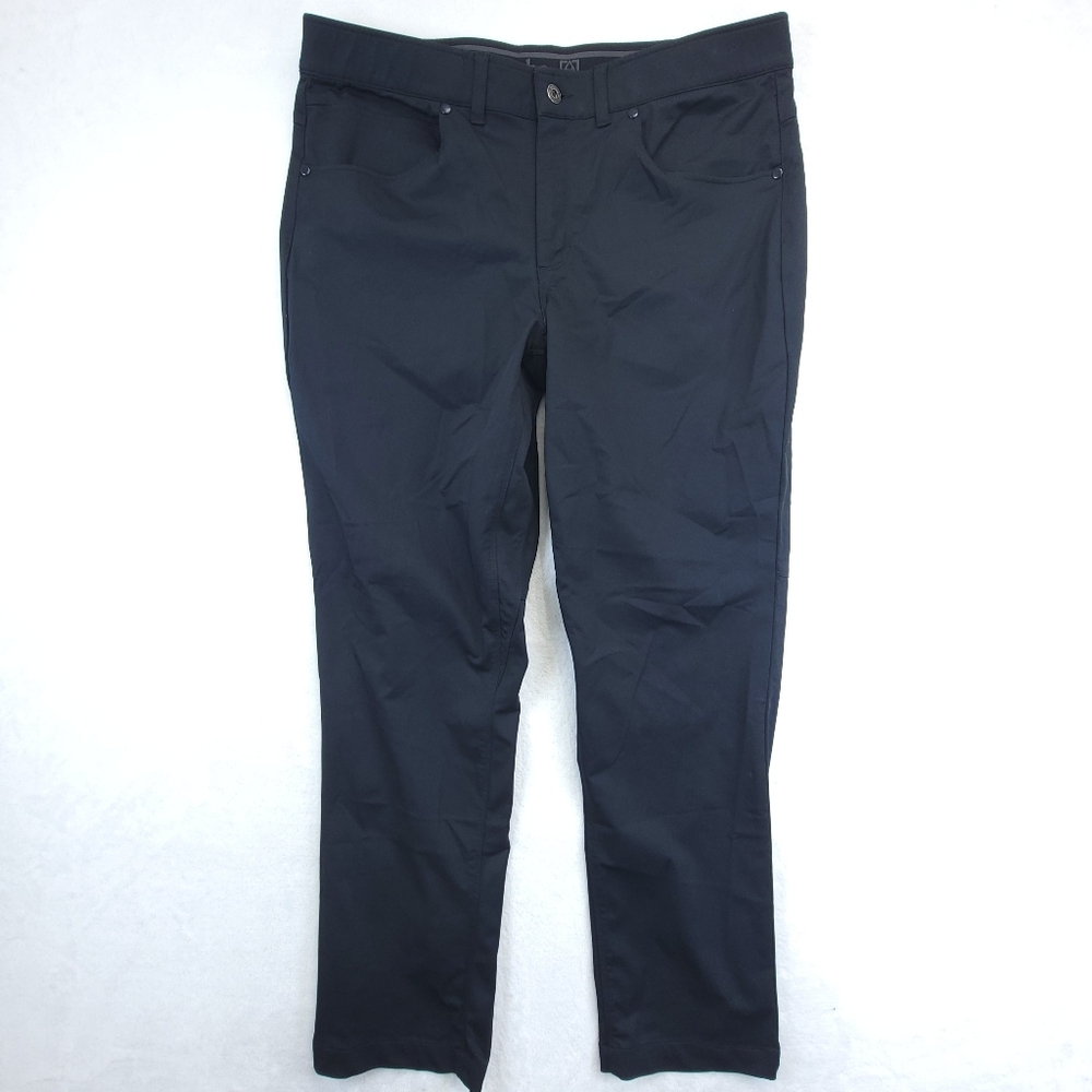 Avalanche Pants Mens 37x29 Black Travler Relaxed Straight Performance Stretch
